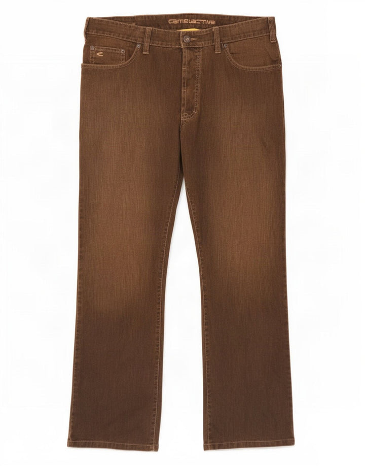 Camel Active Straight Jeans til mænd W38 L30 Brun bomuld