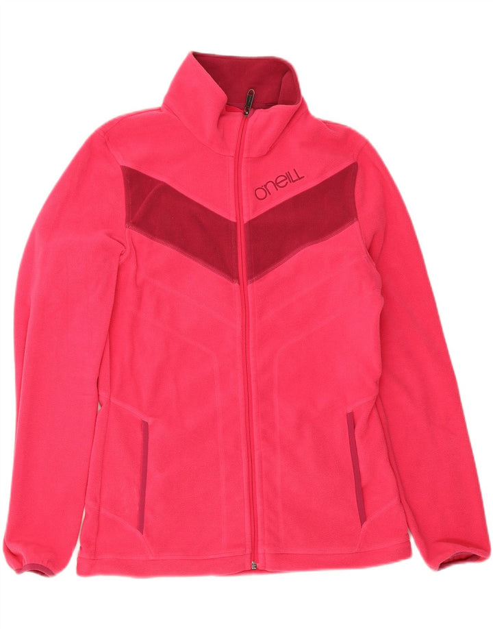 O'Neill Dame grafisk fleecejakke UK 18 XL Pink Colourblock Polyester