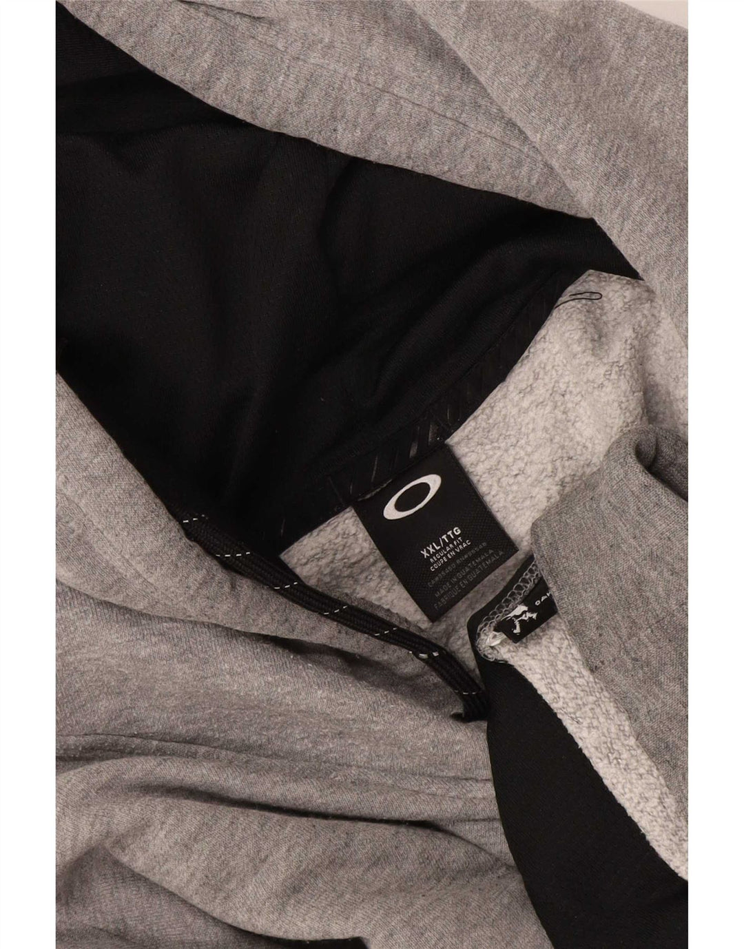 Oakley Herre Grafisk Hoodie Jumper 2XL Grå Flecked