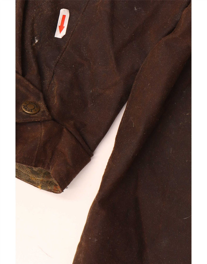 Toggi Womens Oversized Vokset Bomuld Overfrakke UK 16 Large Brown