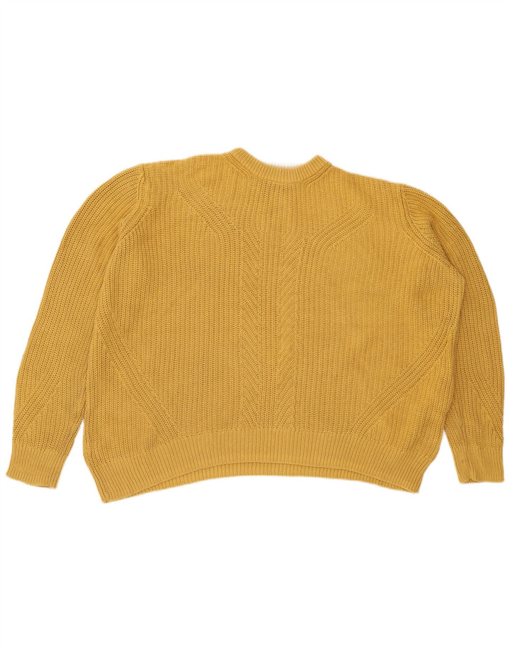 Marks & Spencer Dame sweater med rund hals DK 16 Stor Gul