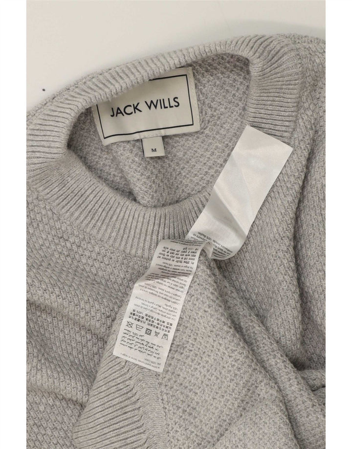 Jack Wills Herre Crew Neck Jumper Sweater Medium Grey Bomuld