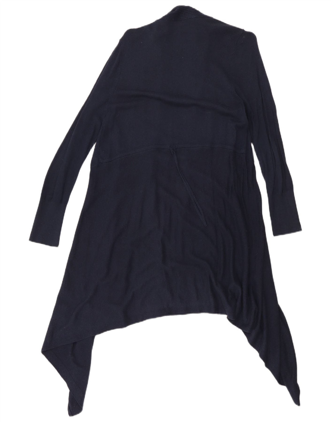 Marks & Spencer Dame Longline Åben Cardigan Sweater UK 16 Large Navy Blue