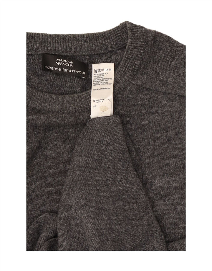 Marks & Spencer Herre sweater med rund hals XL grå uld