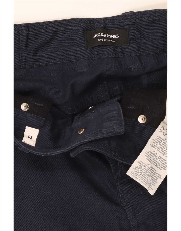 Jack & Jones Chino-shorts til mænd Medium W34 Marineblå Polyester