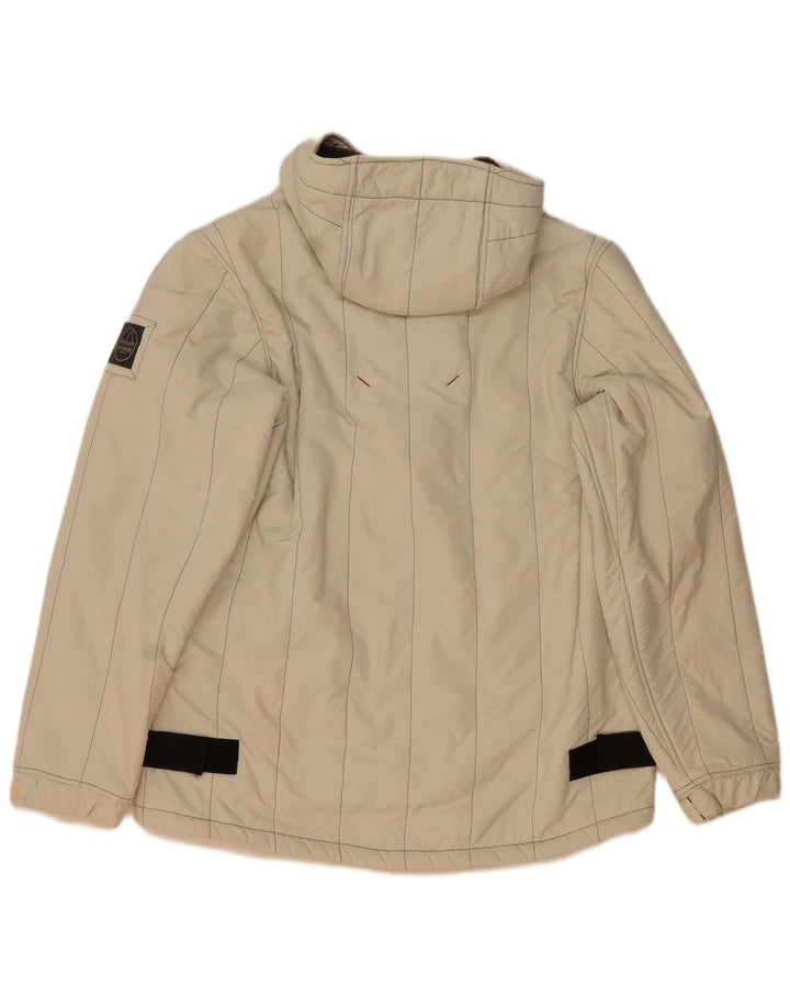 Murphy & Nye Herre hættetrøje sherpa polstret jakke UK 40 Large Beige