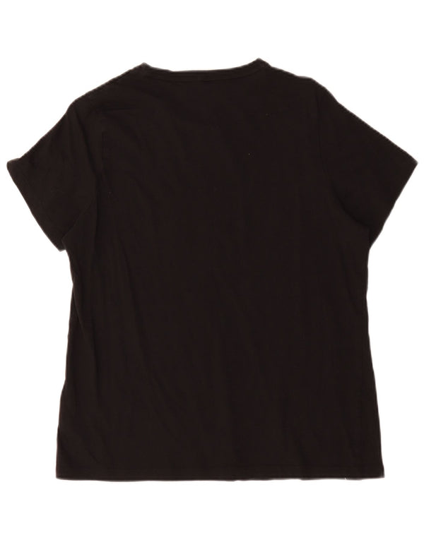 Puma Grafisk T-Shirt Top UK 18 XL Sort Bomuld