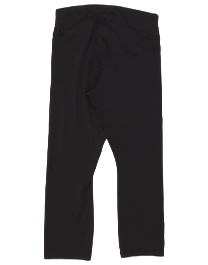 Nike Dame Dri Fit Capri Leggings UK 16 Large Black Polyester