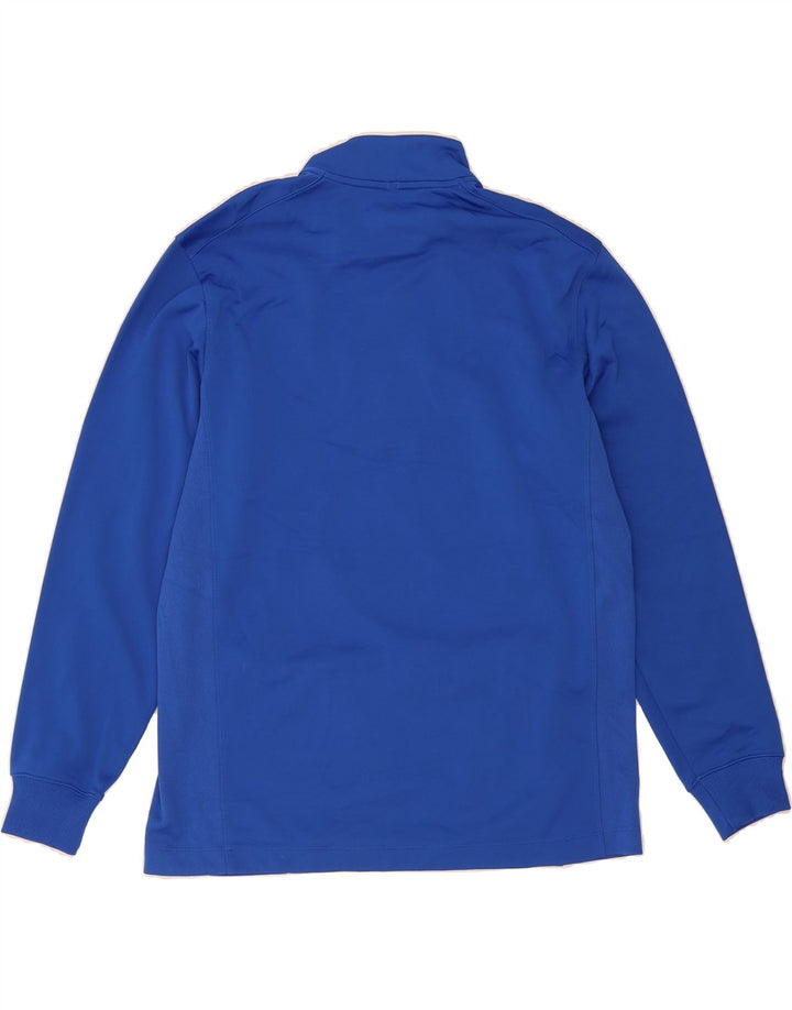 NIKE Mens Therma-Fit Zip Neck Pullover Tracksuit Top Large Blue Polyester Vintage Nike and Second-Hand Nike from Messina Hembry 