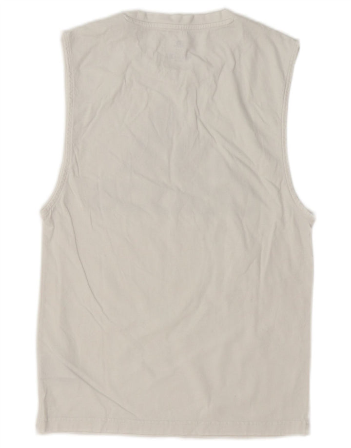 Adidas Herre Grafisk Vest Top XS Hvid Bomuld