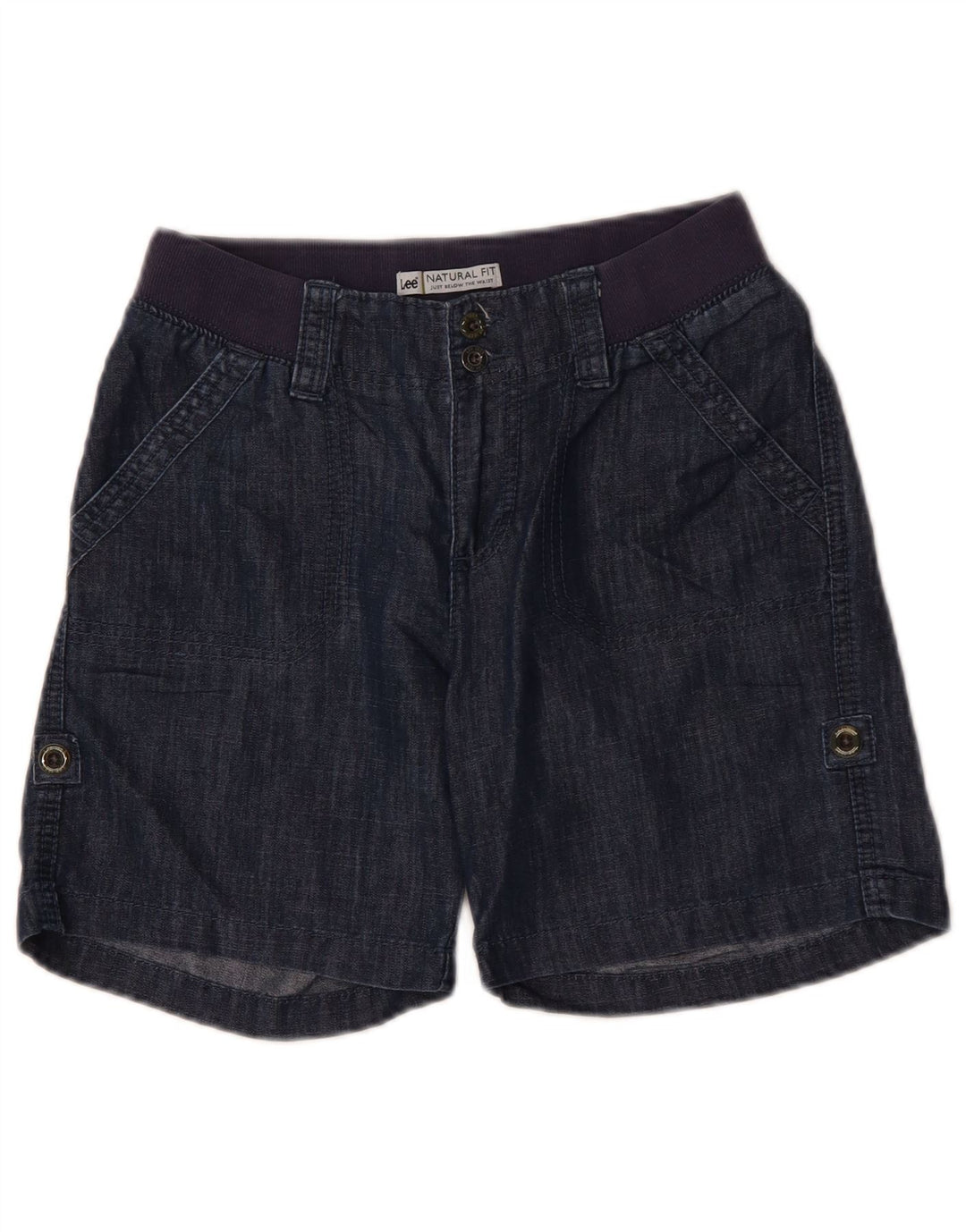 LEE chinoshorts med naturlig pasform til kvinder W28 Medium marineblå bomuld