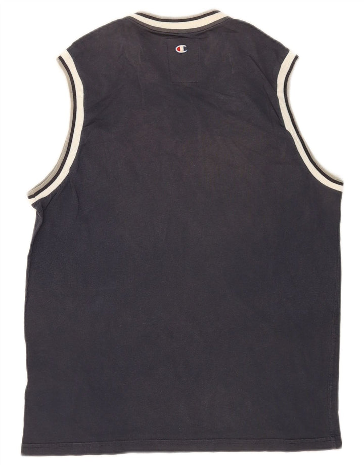 Champion Herre New York University Grafisk Vest Top Medium Navy Blue