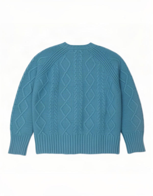 Marks & Spencer Dame Autograph Crew Neck Jumper Sweater UK 18 XL Blå