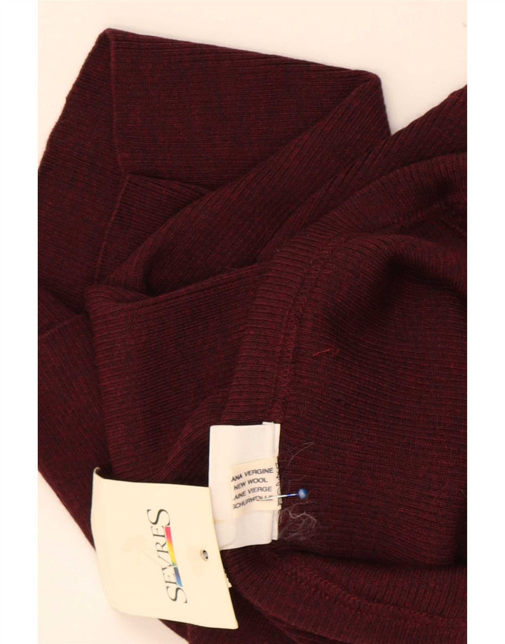 Sevres lige nederdel til kvinder IT 44 Medium W34 Burgundy New Wool