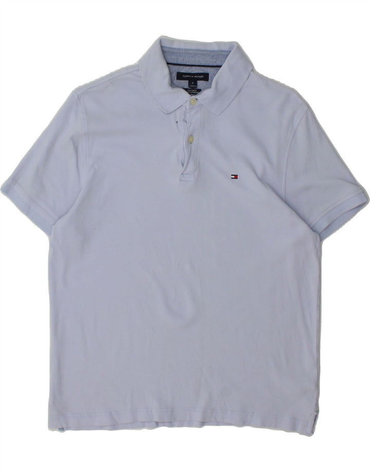 TOMMY HILFIGER Mens Custom Fit Polo Shirt Medium Blue Cotton Vintage Tommy Hilfiger and Second-Hand Tommy Hilfiger from Messina Hembry 