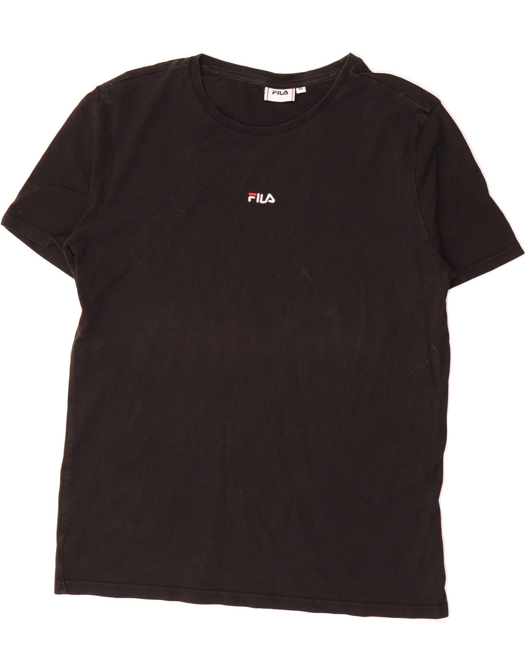 FILA Mens T-Shirt Top Medium Black Cotton Vintage Fila and Second-Hand Fila from Messina Hembry 