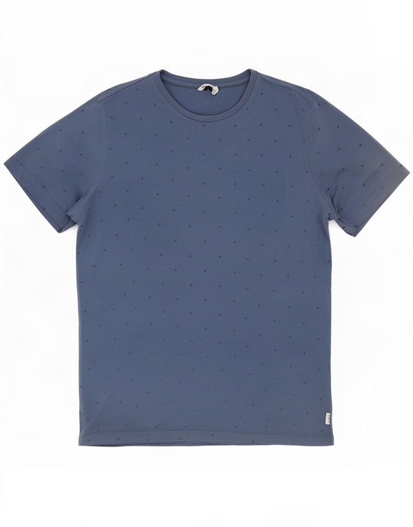 Jack & Jones herre T-shirt top XL marineblå plettet bomuld