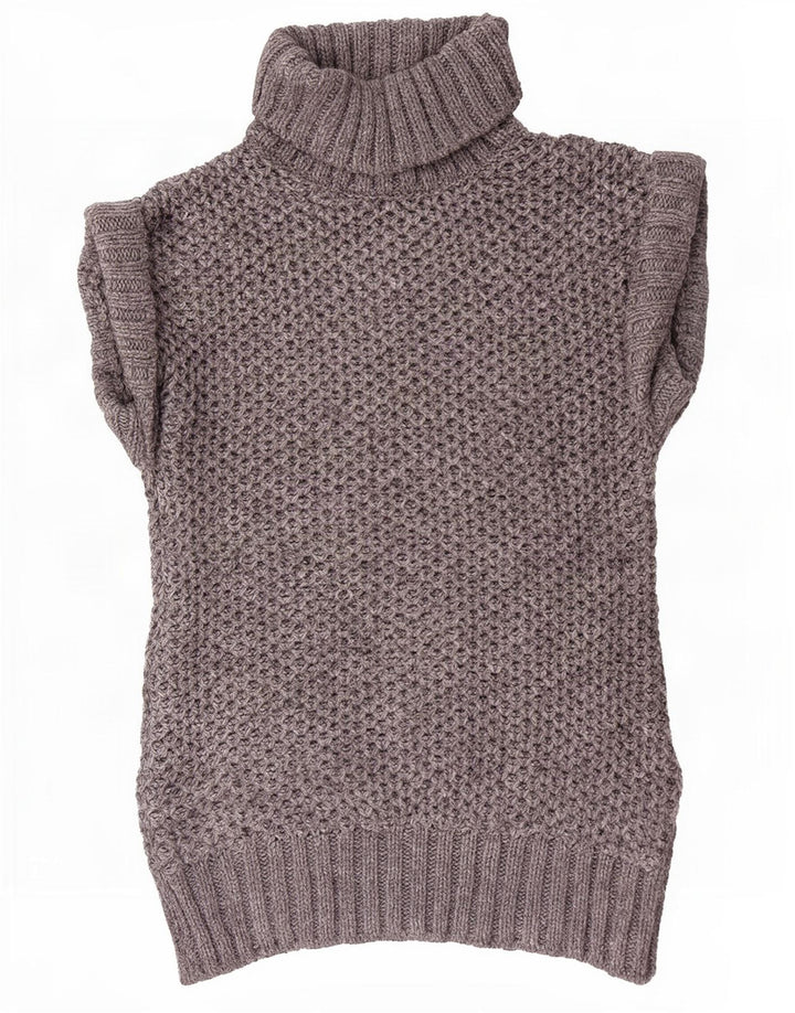 Marks & Spencer Dame Oversized Jumper Sweater UK 8 Small Grå Akryl