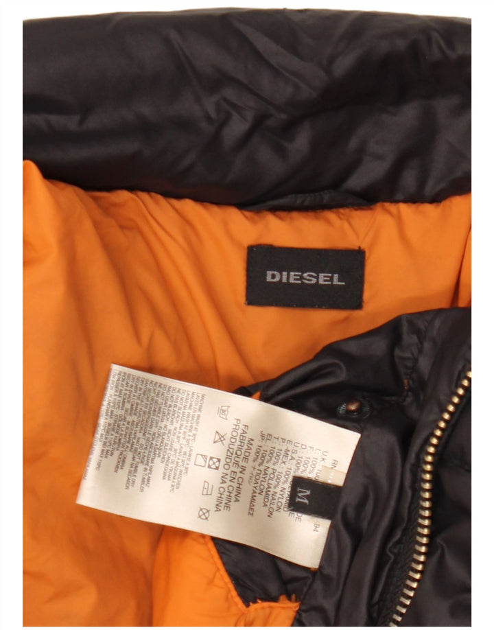 Diesel Polstret Herrejakke UK 38 Medium Sort Nylon