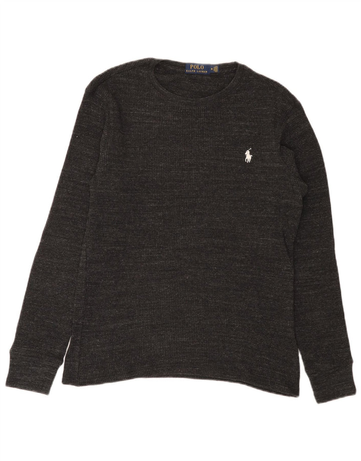 Polo Ralph Lauren Herre Top Langærmet Medium Grey Flecked Bomuld