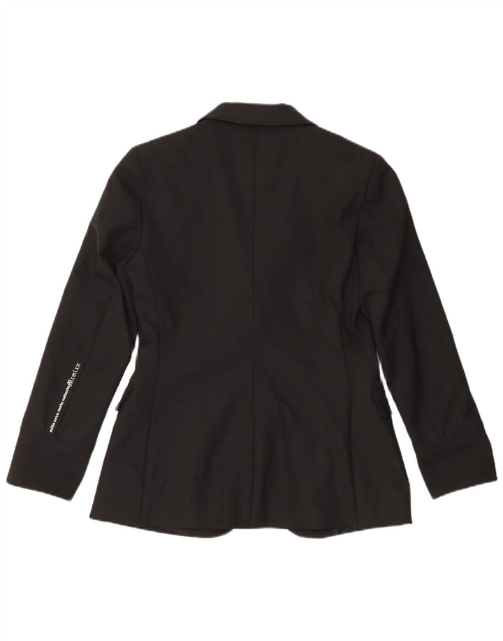Halvfjerds kvinders 1-knaps blazerjakke UK 14 Medium Sort