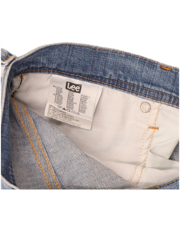 Lee Mens Brooklyn Straight Jeans W34 L34 Blå Bomuld