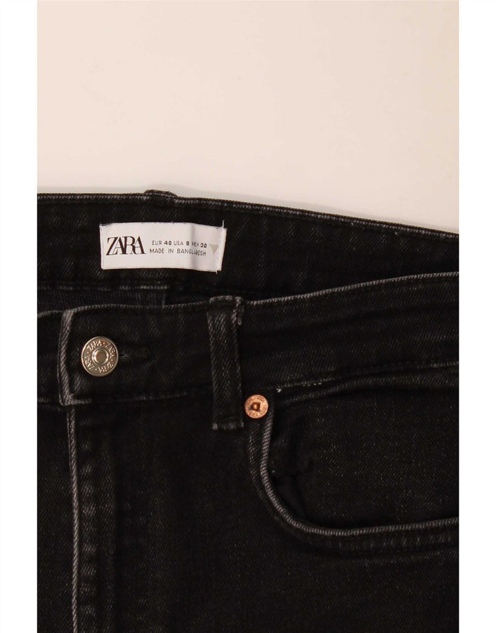 Zara Womens Crop Slim Jeans EU 40 Medium W30 L24 Sort