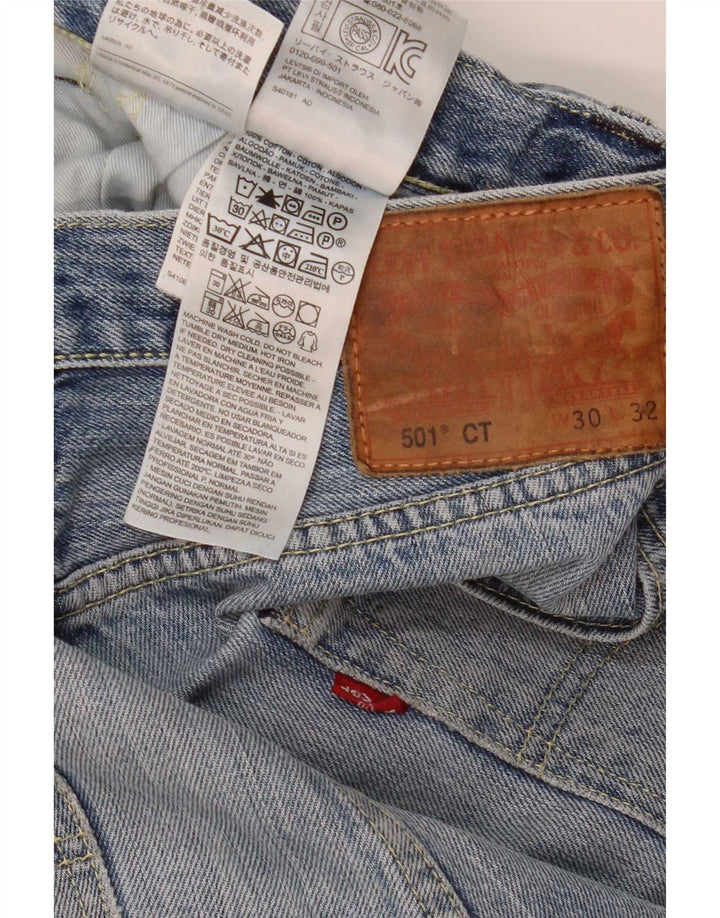 Levi's Herre 501 CT lige jeans W30 L32 blå bomuld