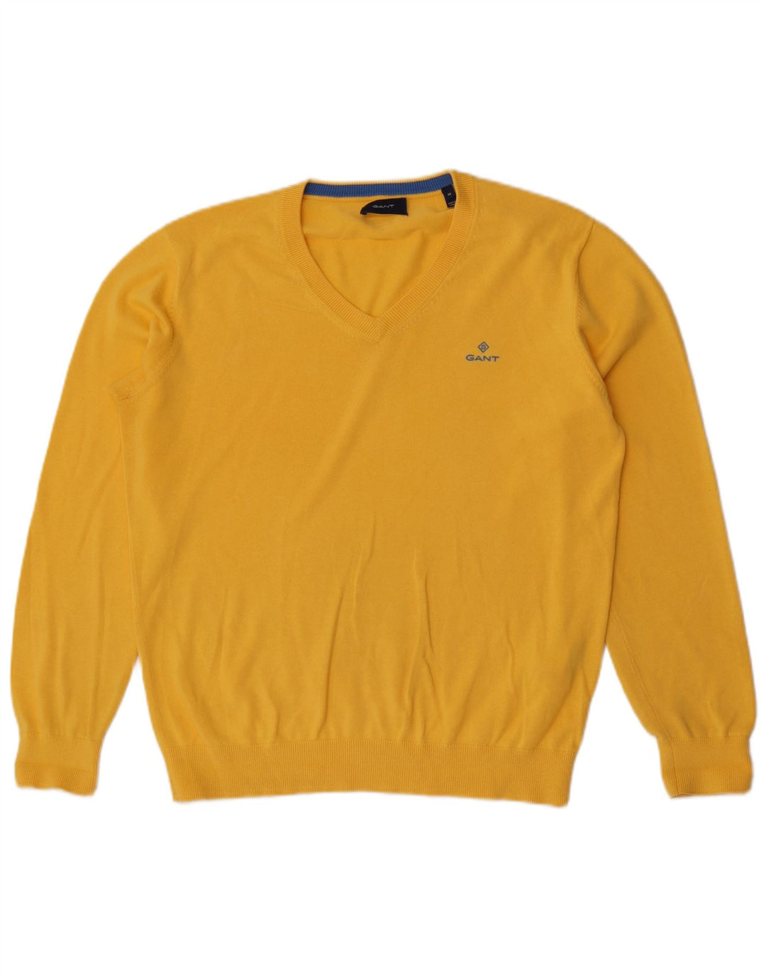 Gant Herre V-hals sweater Medium Gul Bomuld