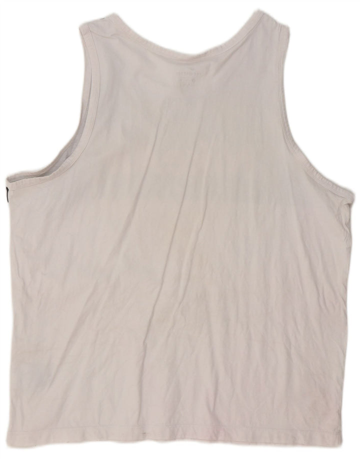 Nike Herre Grafisk Vest Top 2XL Hvid Colourblock Bomuld