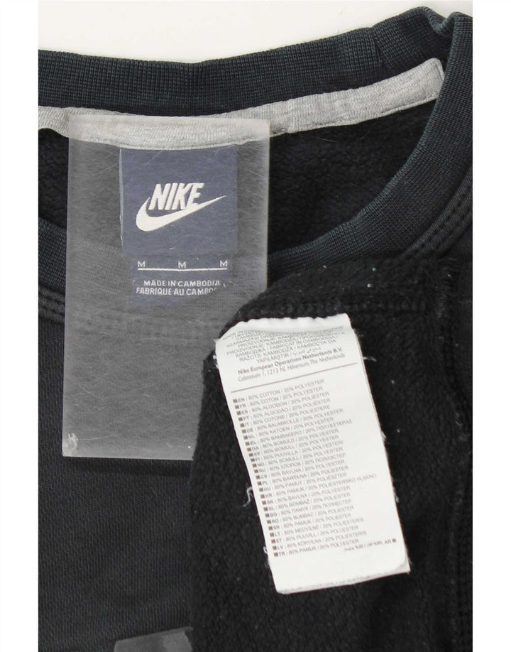 Nike grafisk sweatshirt til mænd mellem grå bomuld