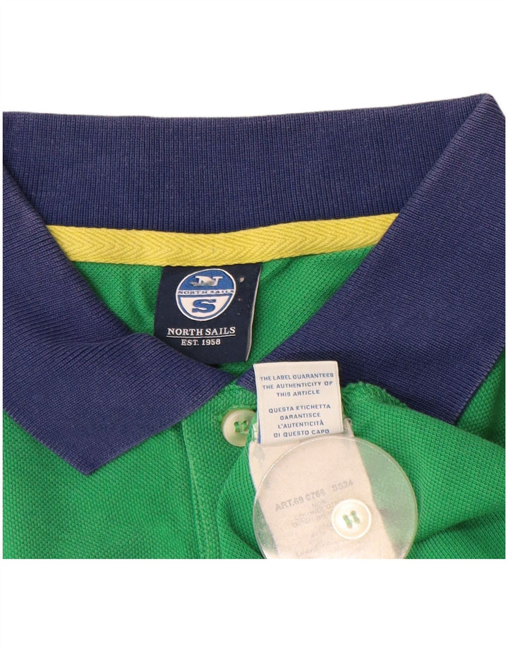 North Sails Herre Rugby Polo Shirt Stor Grøn Bomuld