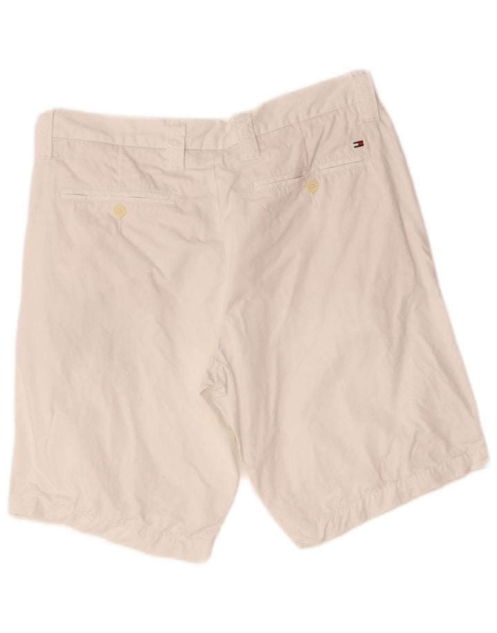 Tommy Hilfiger Herre Chino Shorts W34 Stor Hvid Bomuld
