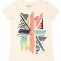 PEPE JEANS Womens Graphic T-Shirt Top UK 6 XS White Polyester