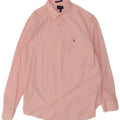 Gant Herre Regular Fit skjorte størrelse 16 1/2 41/42 Large Pink Gingham Cotton
