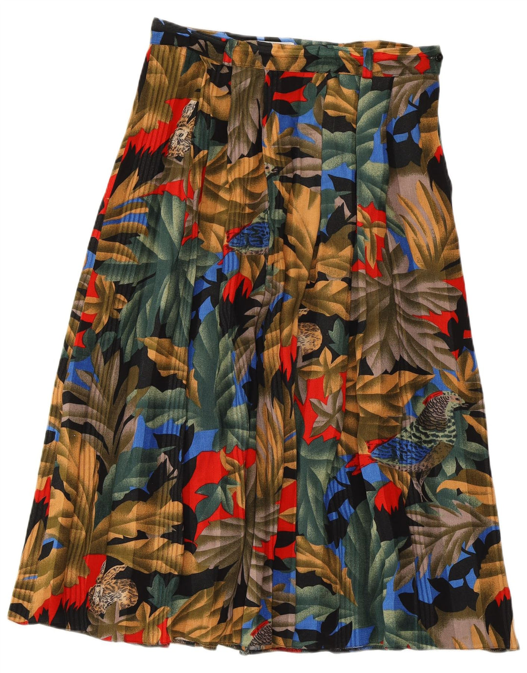 LIBRA A-line nederdel til kvinder UK 14 Medium W29 Flerfarvet blomsterviscose