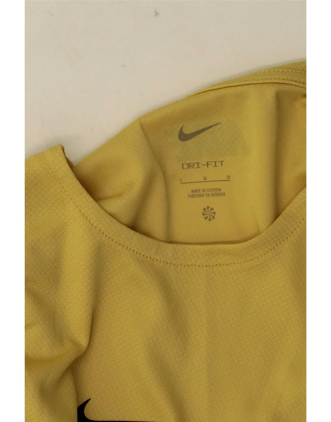 Nike Herre Dri Fit T-Shirt Top Stor Gul
