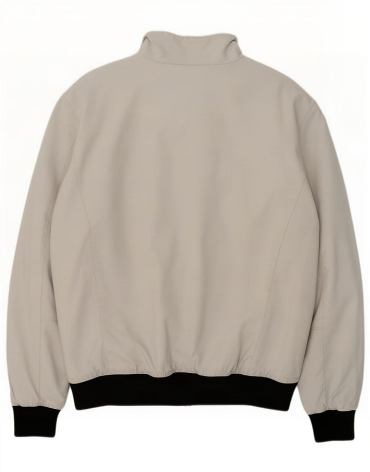 Murphy & Nye Herre Custom Fit Bomber Jacket UK 44 2XL Hvid Colourblock
