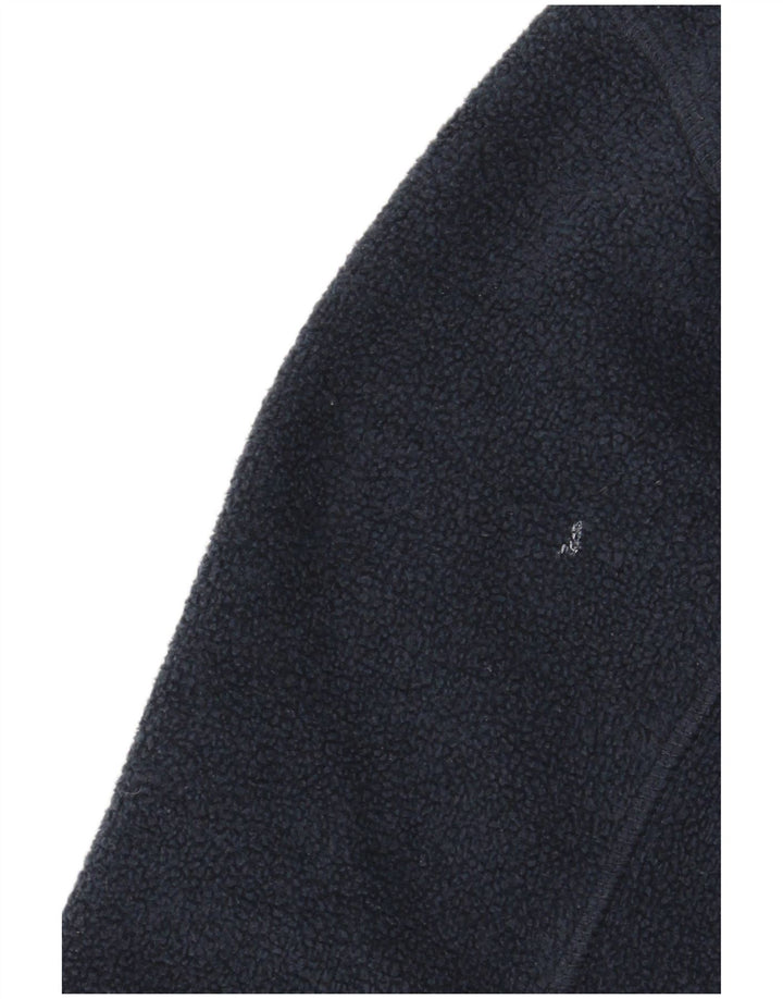 Fedt ansigt drenge lynlås hals fleece trøje 10-11 år marineblå polyester