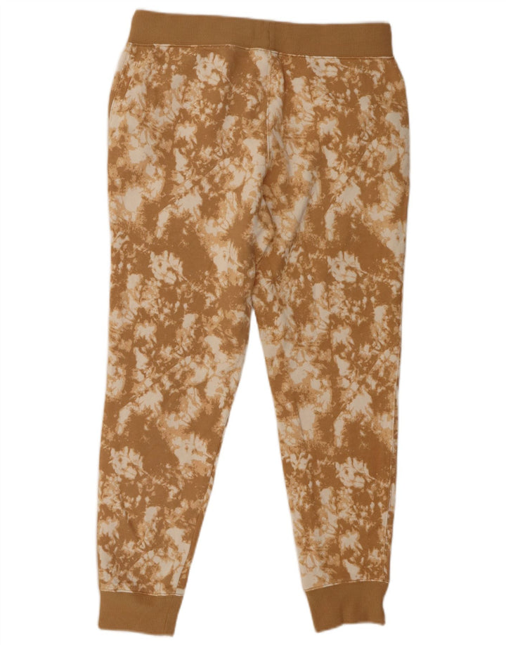 CHAMPION Womens Tracksuit Trousers Joggers UK 14 Medium  Brown Tie Dye