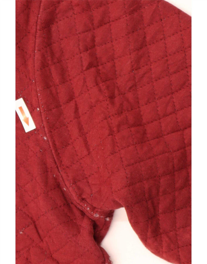 Bænk Herre Sweatshirt Jumper Stor Rød Colourblock Bomuld
