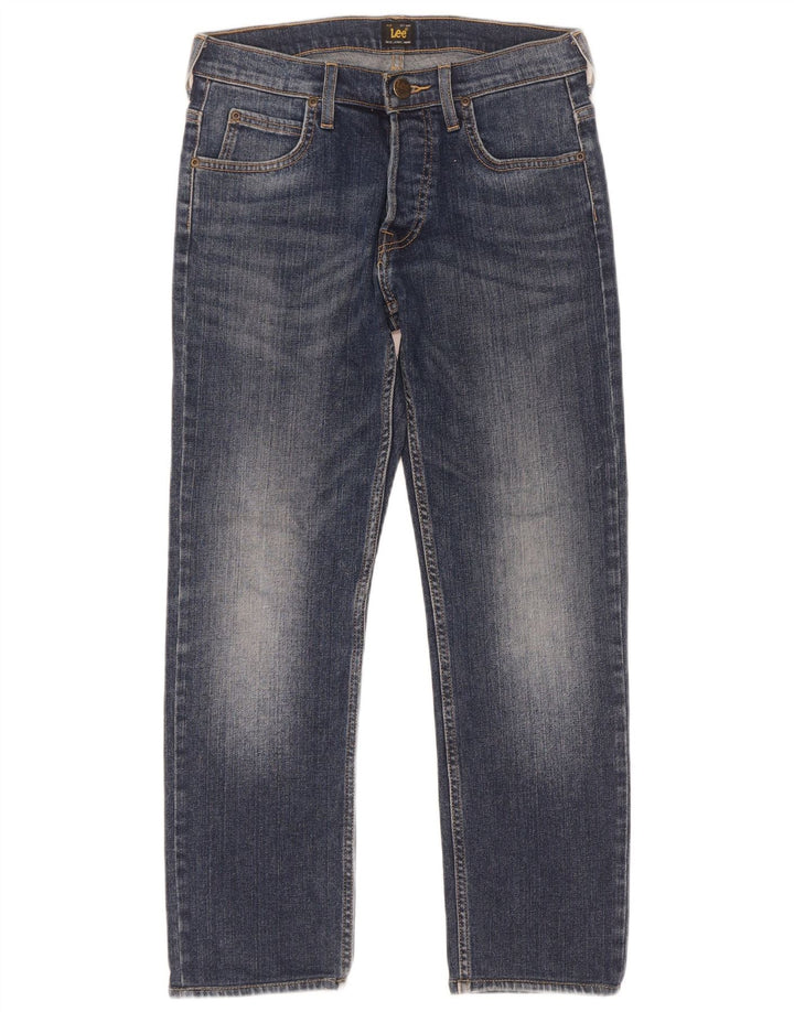 Lee Dame Powell Straight Jeans W28 L32 Marineblå Bomuld