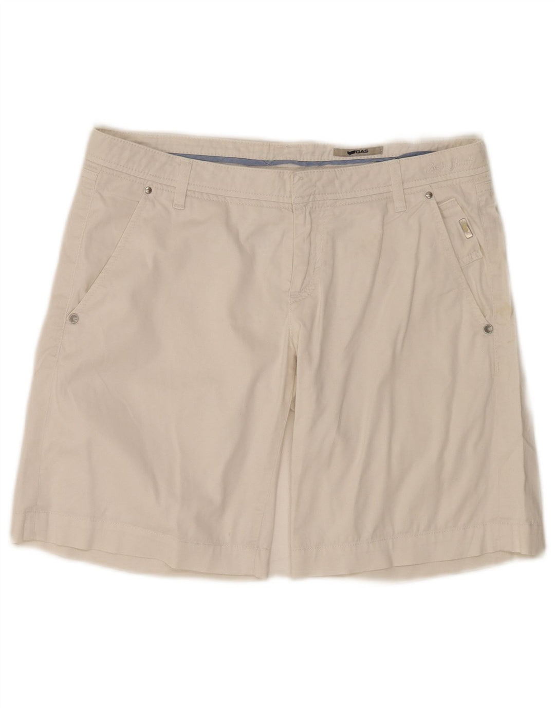 Gas Chino Shorts til mænd W29 Medium White Bomuld