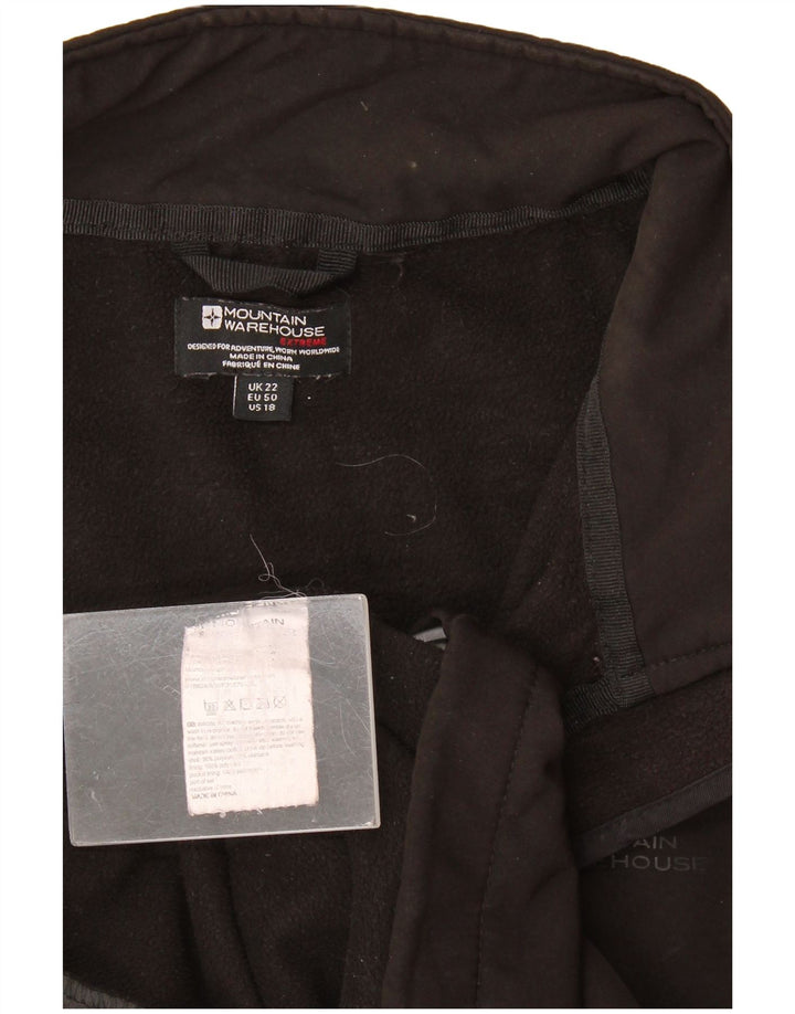 Mountain Warehouse Dame Liner Træningsdragt Topjakke UK 22 3XL Sort