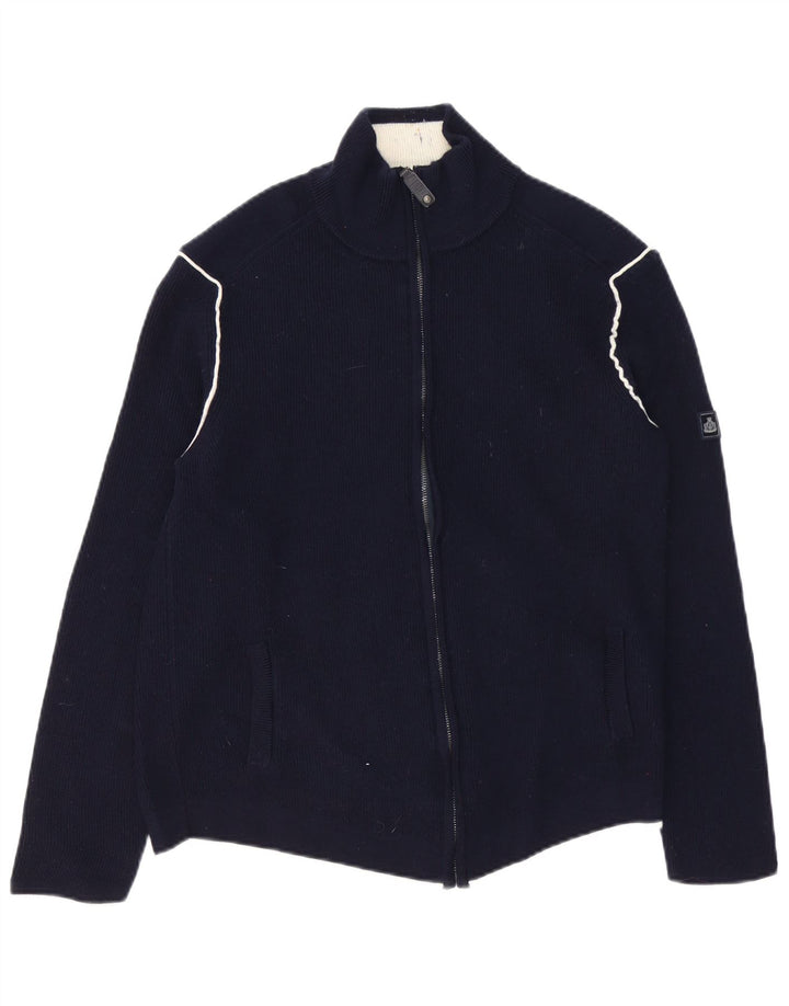 Armata Di Mare Herre Cardigan Sweater IT 52 Stor Marineblå Uld