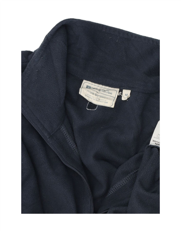 Mountain Warehouse Herre Zip Neck Fleece Jumper Medium Navy Blue Polyester