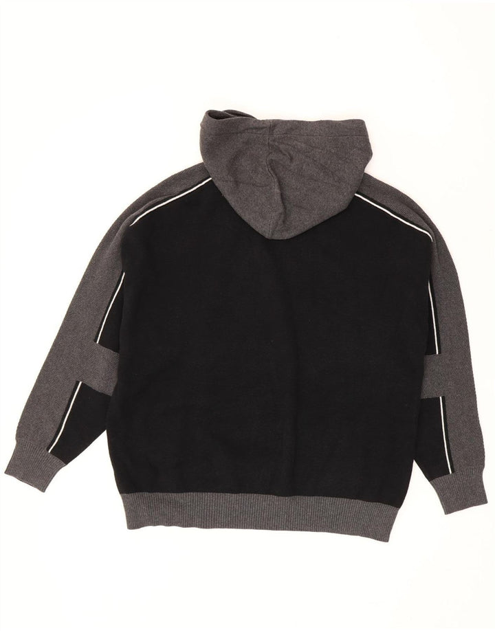 Zara Herre Hættetrøje XL Sort Colourblock