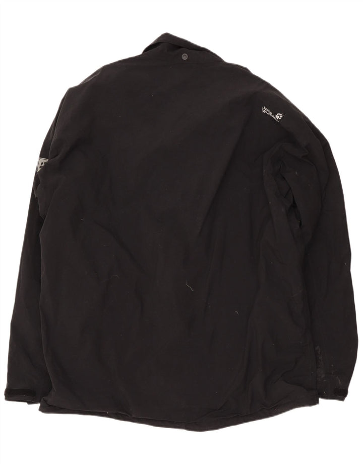 Jack Wolfskin Herre Windbreaker Jacket UK 50 3XL Sort Polyamid