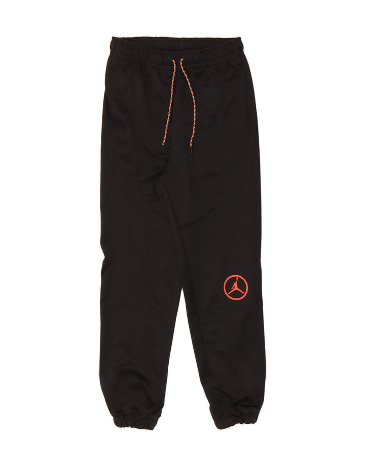 JORDAN Mens Standard Fit Tracksuit Trousers Joggers Small  Black Polyester Vintage Jordan and Second-Hand Jordan from Messina Hembry 