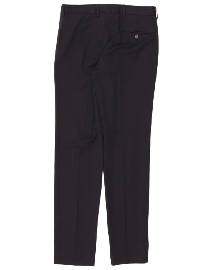 Marks & Spencer Herre Skinny Suit Bukser W30 L31 Marineblå polyester